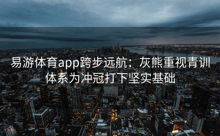 易游体育app跨步远航：灰熊重视青训体系为冲冠打下坚实基础