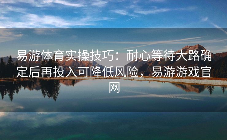 易游体育实操技巧：耐心等待大路确定后再投入可降低风险，易游游戏官网  第2张